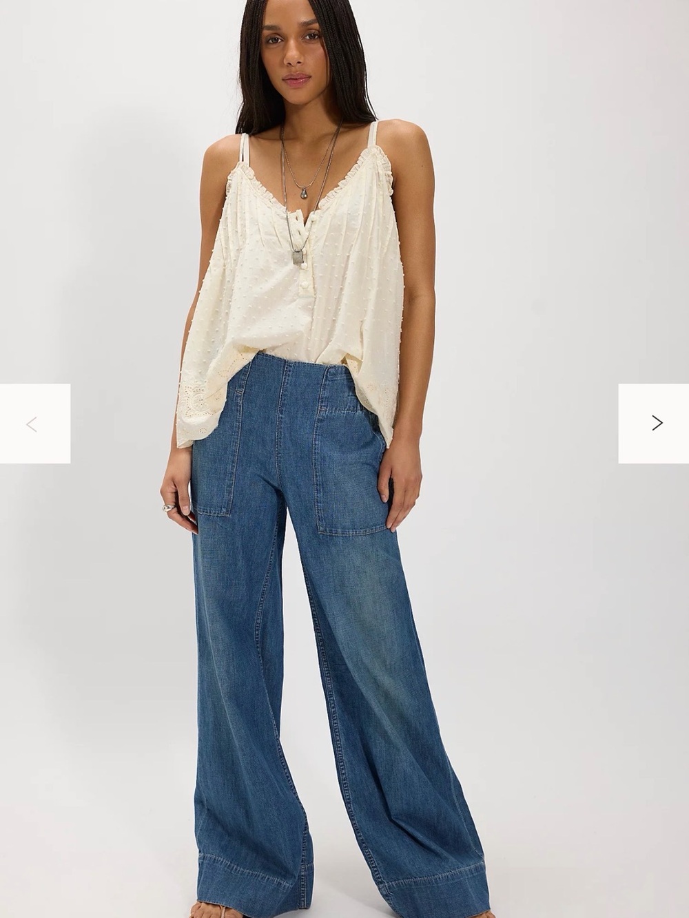 Free People Breezy Denim Pull On Jeans NWOT